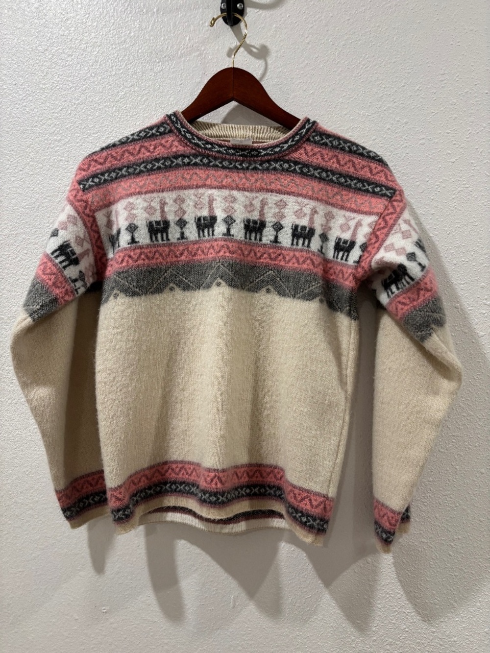 Women’s Tejidos Yarina Ecuadorian Wool Southwestern Sweater Small